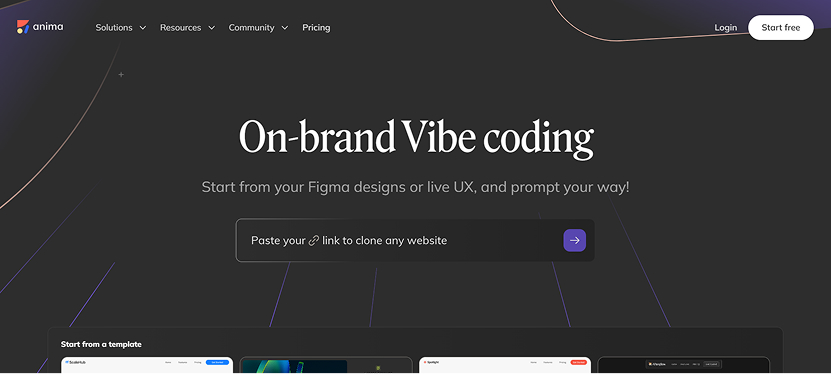 Anima using AI for Web Development to convert Figma and design files into responsive, production-ready code instantly.
