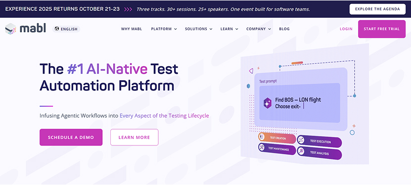 Mabl using AI for Web Development to provide intelligent test automation, ensuring quality, speed, and reliability
