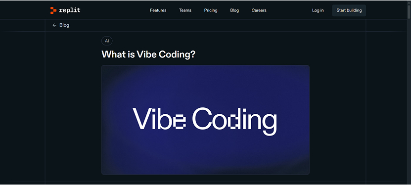 Replit Vibe Coding using AI for Web Development to enable collaborative coding, real-time feedback, and faster builds.