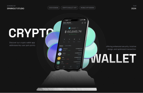 Secure crypto wallet app for managing assets, NFTs, and transactions with real-time tracking.