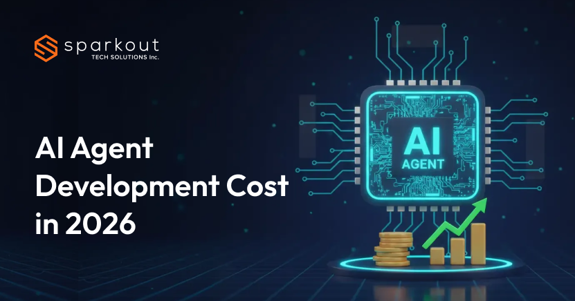 Comprehensive overview of AI agent development cost in 2026 for businesses planning intelligent automation. The visual represents budget ranges, development phases, infrastructure considerations, and ROI factors influencing total investment