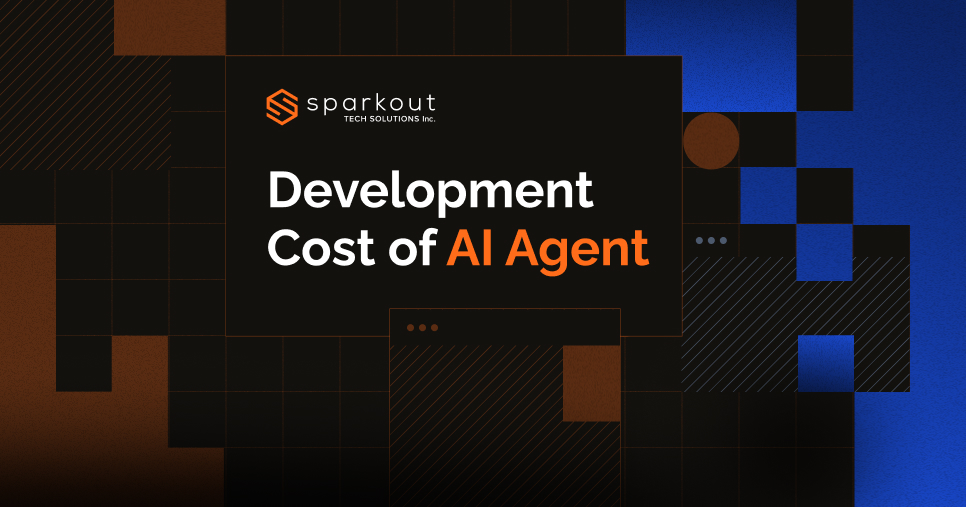 Graphic showing factors that impact the Development Cost Of AI Agent across different industries.