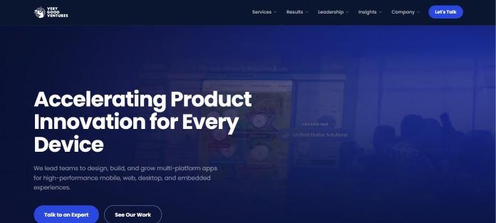 Very Good Ventures home page