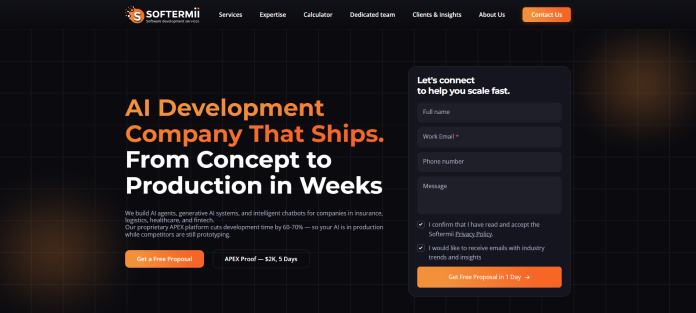 Company logo or brand banner representing Softermii and its custom software development and digital product engineering services