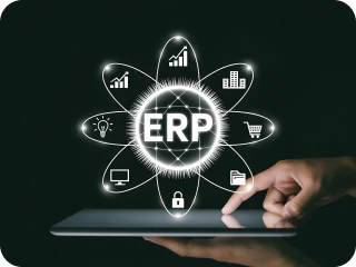 ERP system integration workflow visual