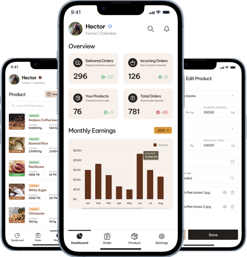 Farmer app module UI