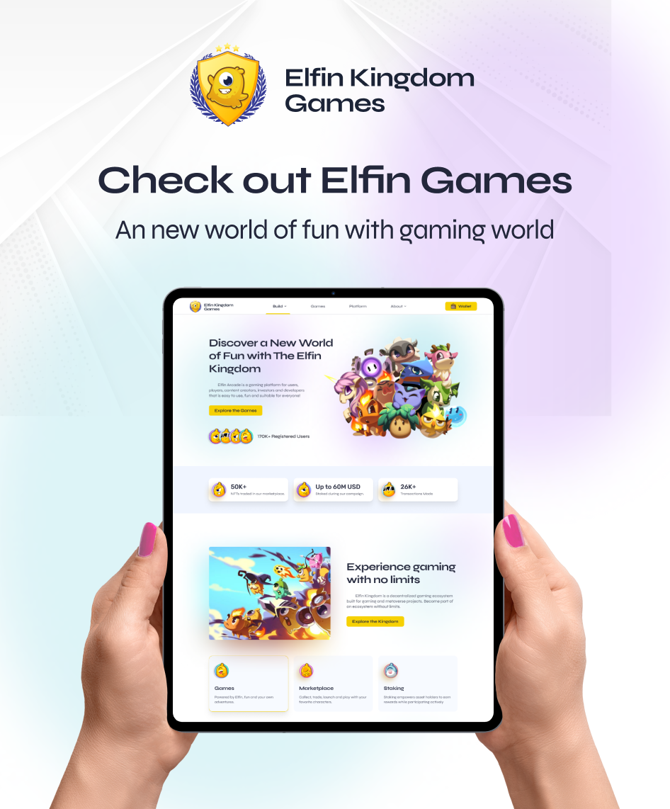 Elfin Kingdom is a play-to-earn gaming platform blending adventure, fantasy, and blockchain-powered rewards.
