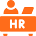 Human resources and employee management icon