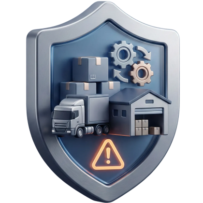 Illustration explaining supply chain risk management and how businesses identify risks, prevent disruptions, and maintain stable operations in 2026