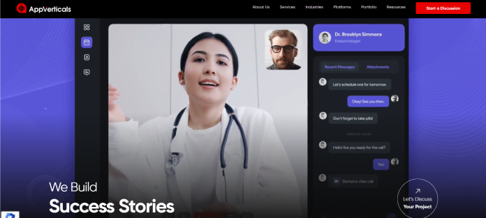 Company logo or brand banner representing App Verticals and its mobile app development and digital product services