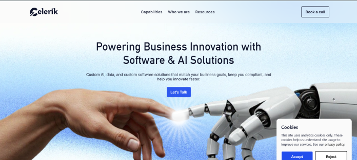 Company logo or brand banner representing Celerik and its custom software development and digital engineering services