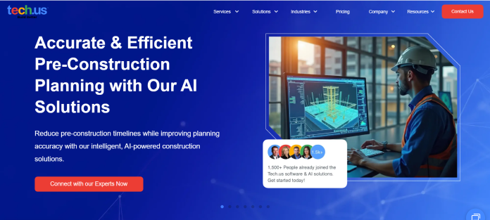 Company logo or brand banner representing Tech.us and its software development and digital technology services