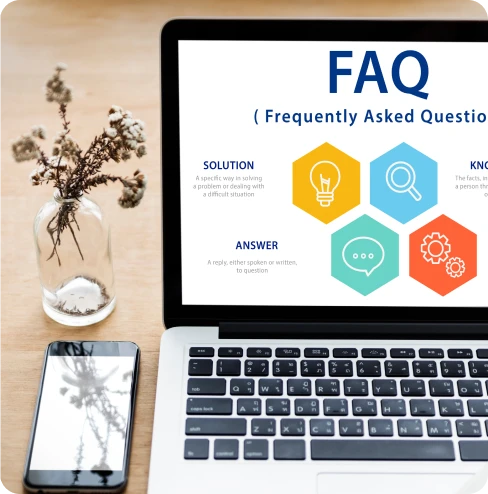 UI UX services FAQ support illustration