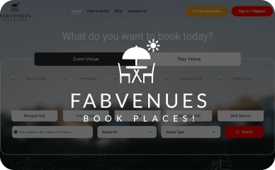 FabVenues Venue Discovery and Reservation Design FabVenues venue discovery and reservation UI UX design
