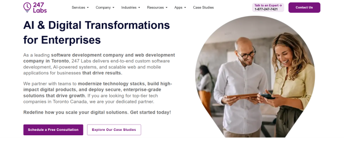 247labs web development company canada