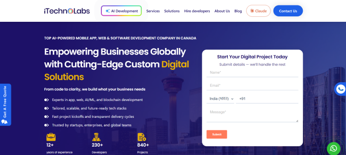 itechnolabs web development company overview