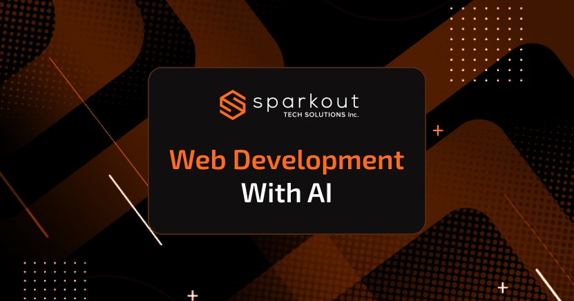 AI transforming websites into fast, intelligent platforms through Web Development With AI.