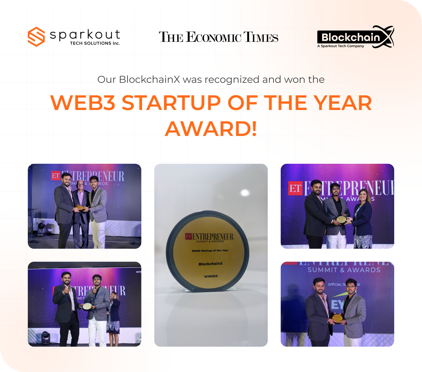 Web3 Startup of the Year Award by The Economic Times